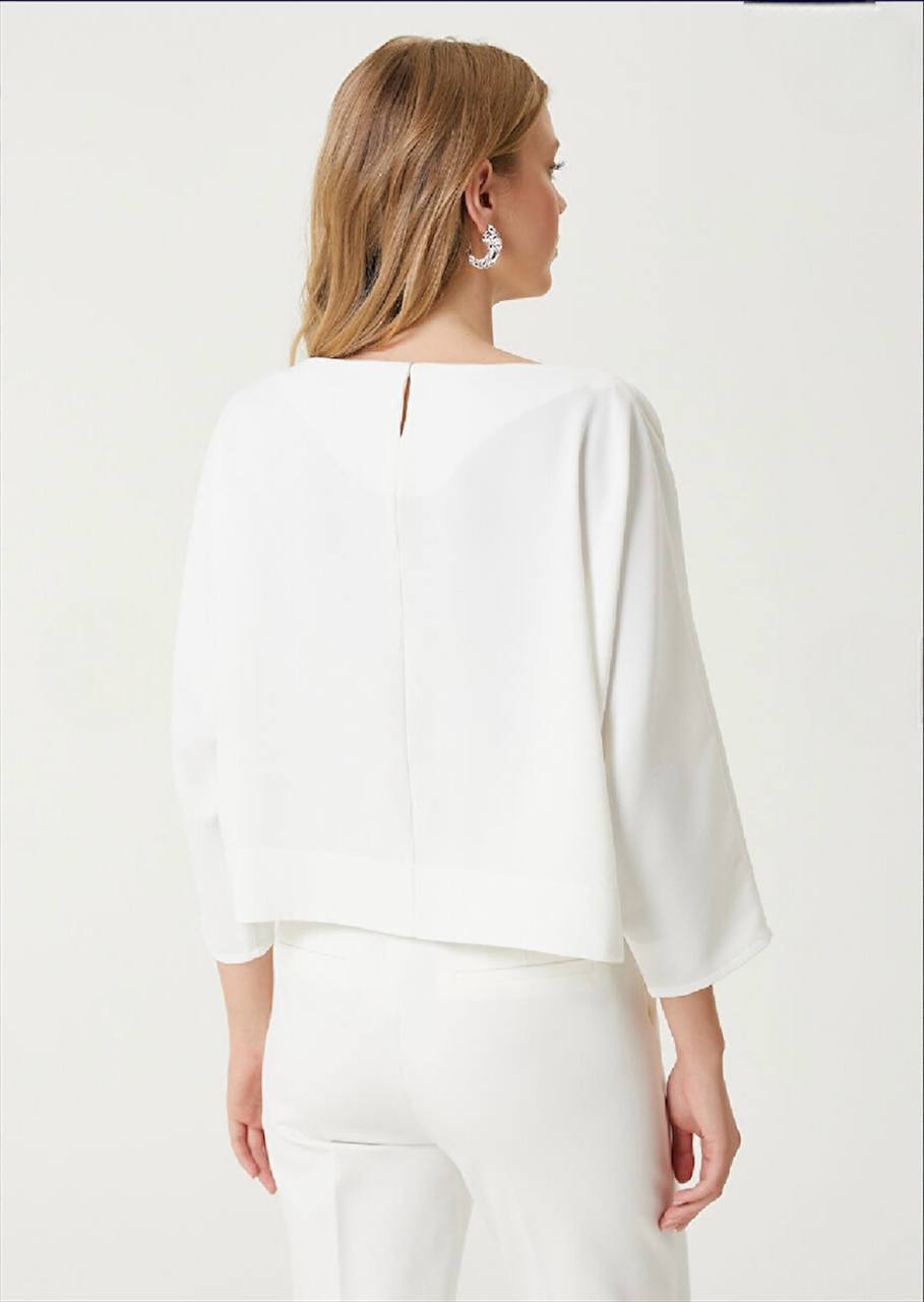 NBW RKH 1009 BYMN CLB OVERSIZE MIDI BLUZ