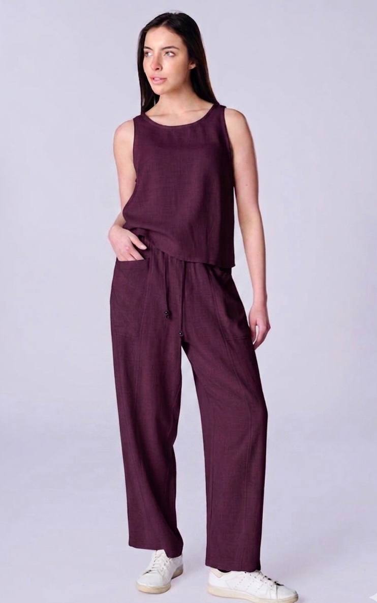 NBW TW BG 838 KETEN BLUZ-Burgundy
