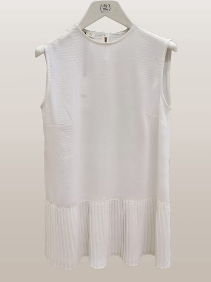 NBW ALLDY 20015AL0 KOLSUZ TUNIK BLUZ-Beyaz