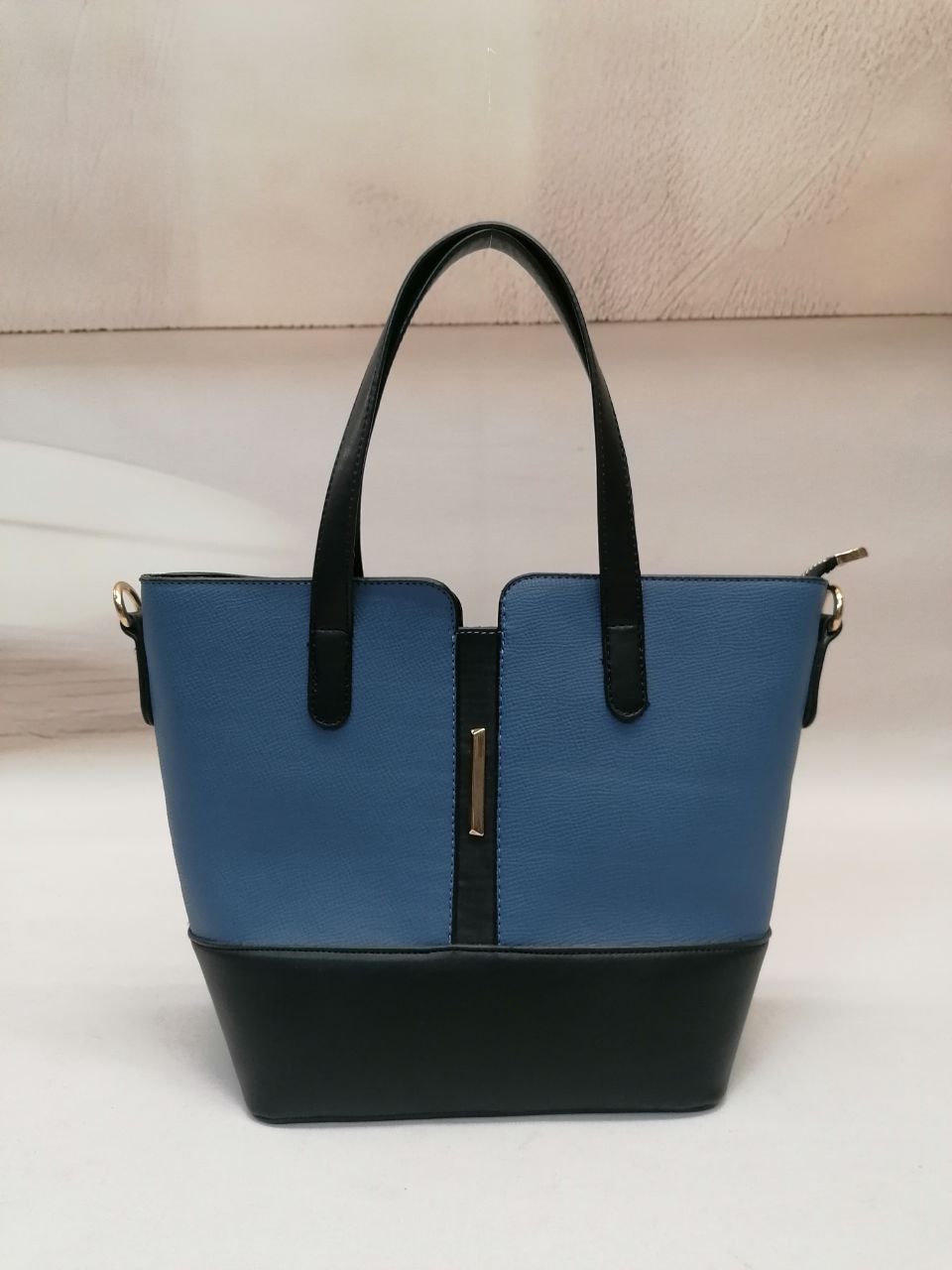 NBW PLT 1021 VEGAN DERI ORTA BOY CANTA-Indigo