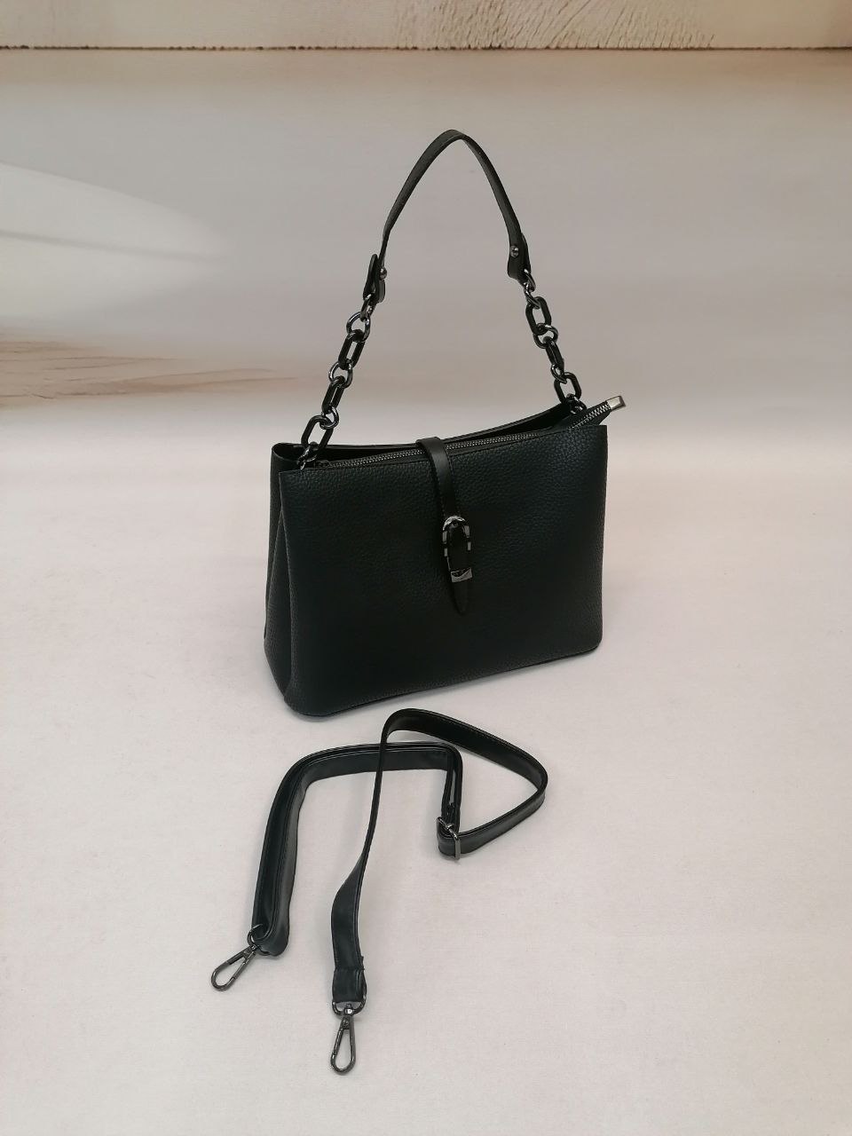 NBW PLT 1029 VEGAN DERI ZINCIRLI KOL CANTASI