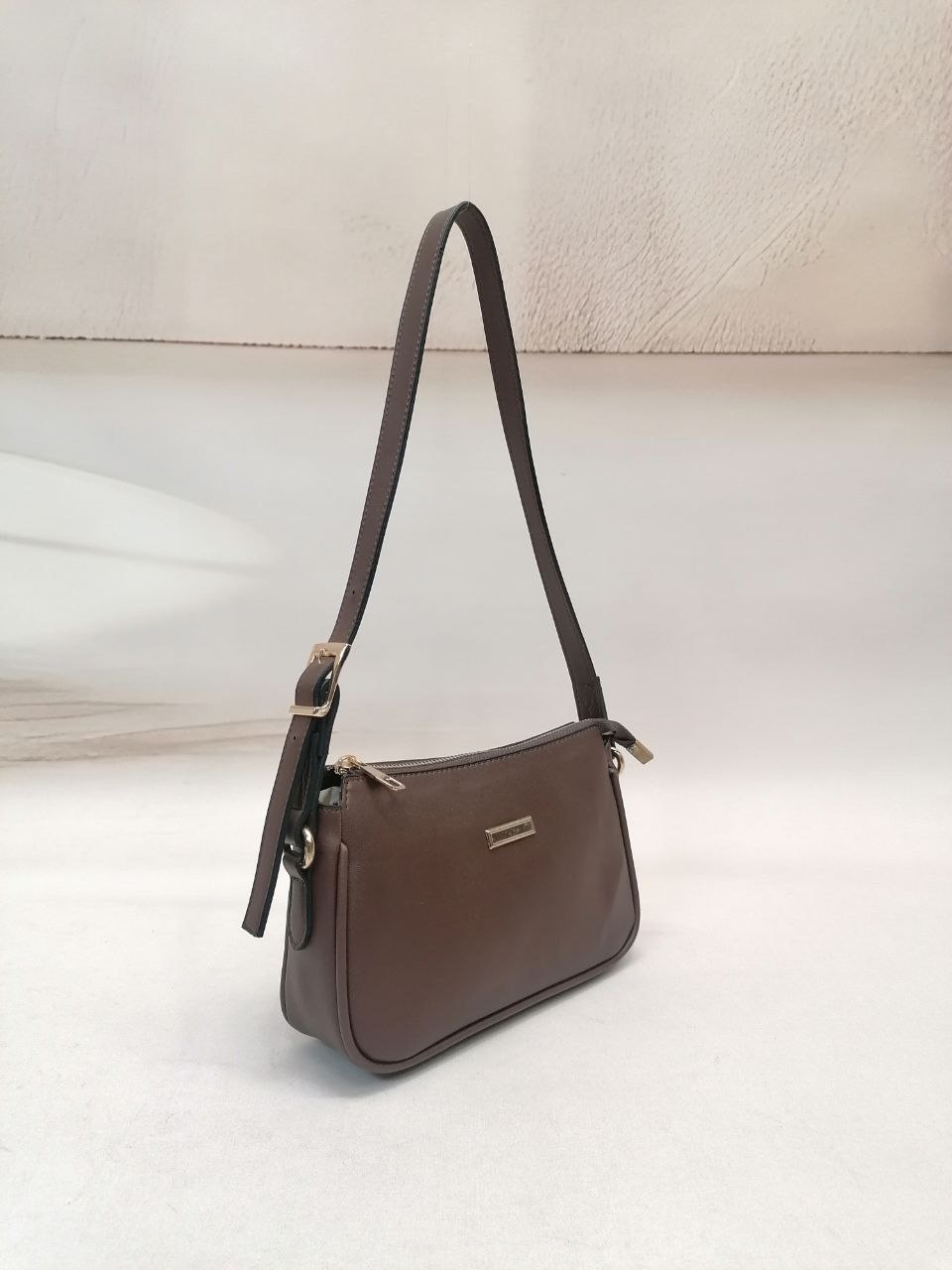 NBW PLT 1050 VEGAN DERI MINI KOL CANTASI-Kahve