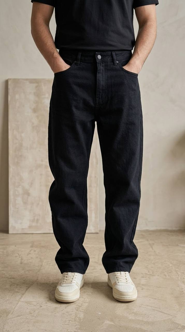 NBM TW BAGGY 789 DENIM-Black black
