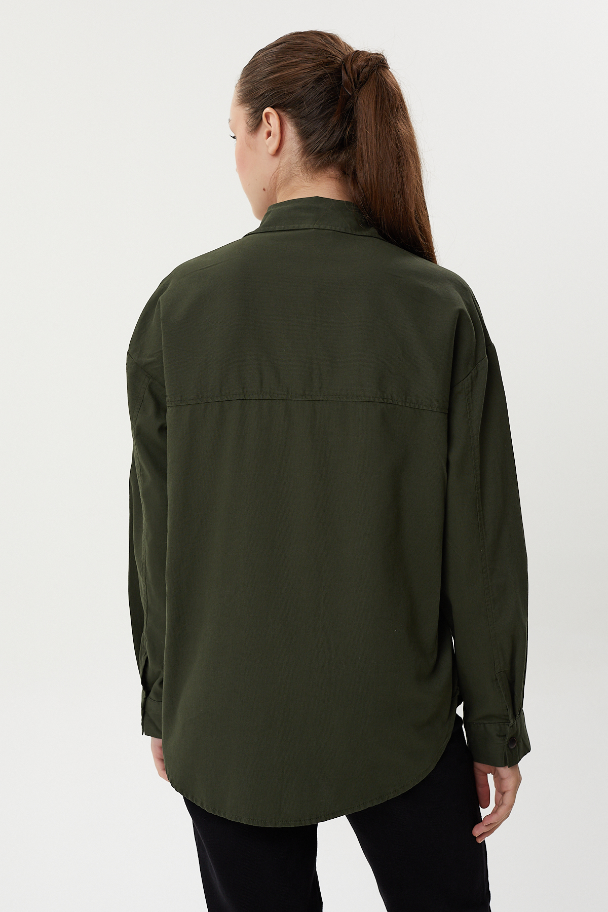 NBW TW BG 824 OVERSIZE DOKULU KANVAS GOMLEK