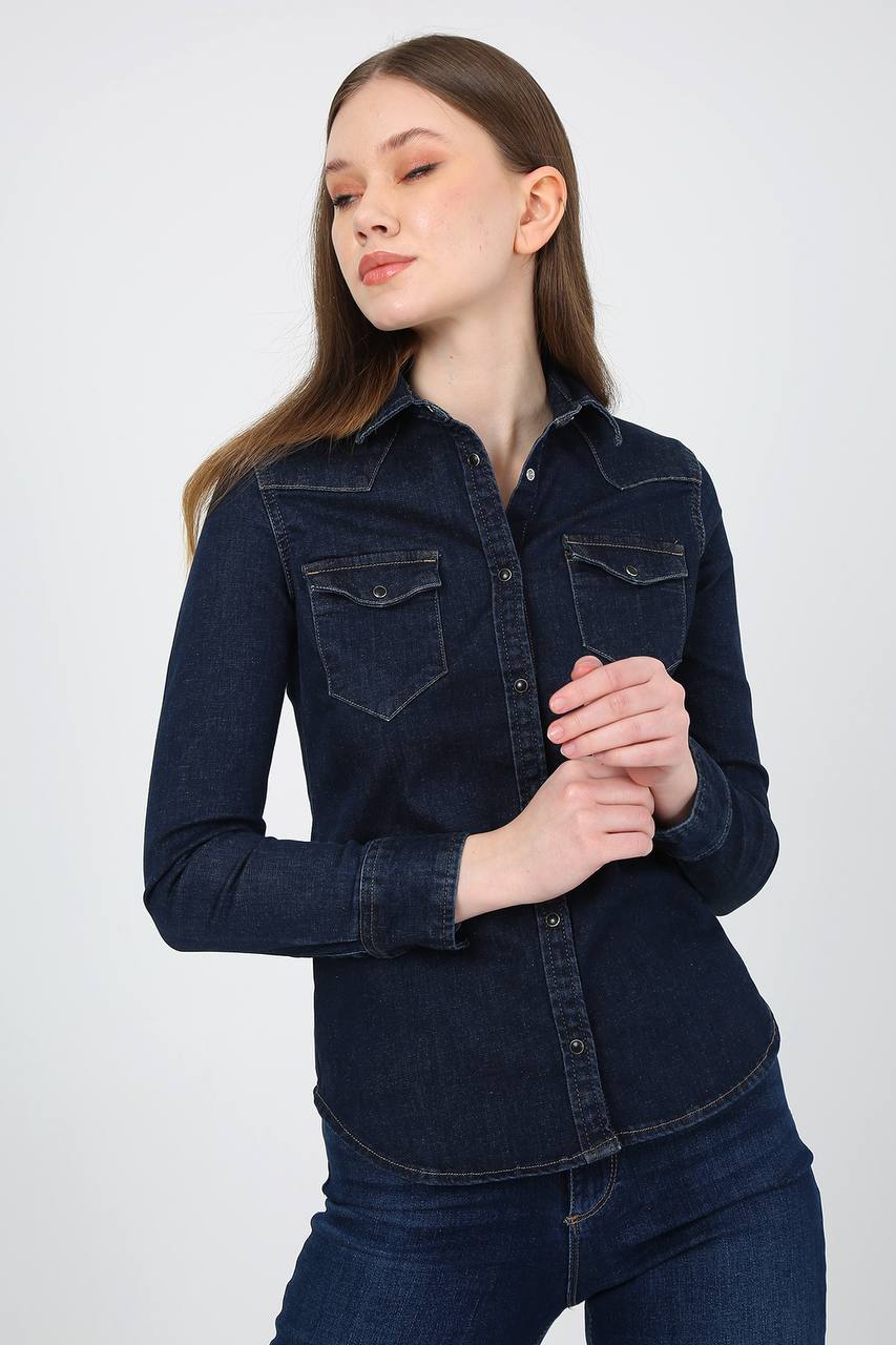 NBW TW BG 812-04 DENIM GOMLEK