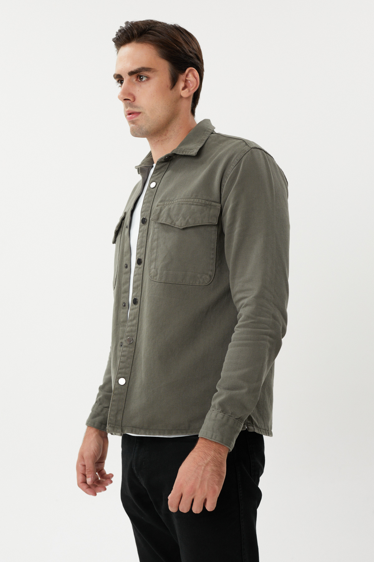 NBM TW EG 1835 SLIM FIT CEPLI DENIM GOMLEK