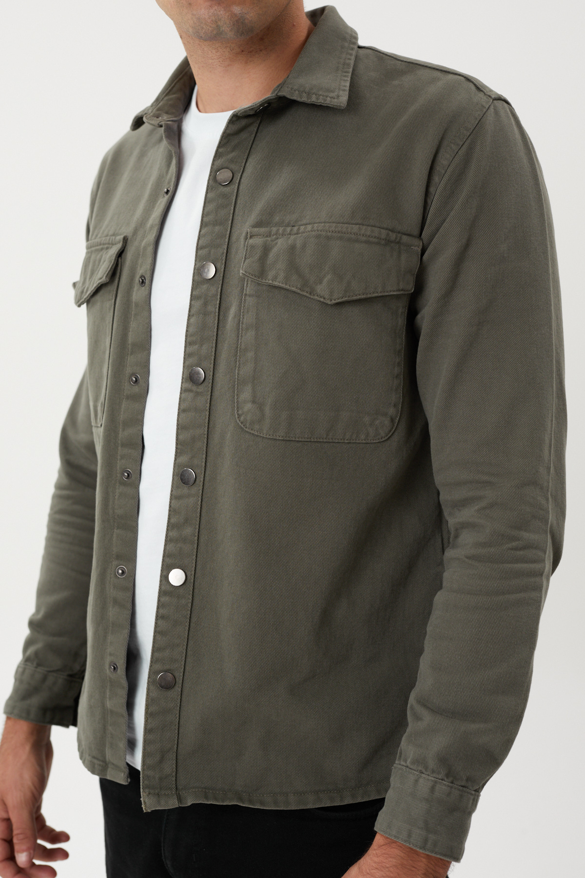 NBM TW EG 1835 SLIM FIT CEPLI DENIM GOMLEK