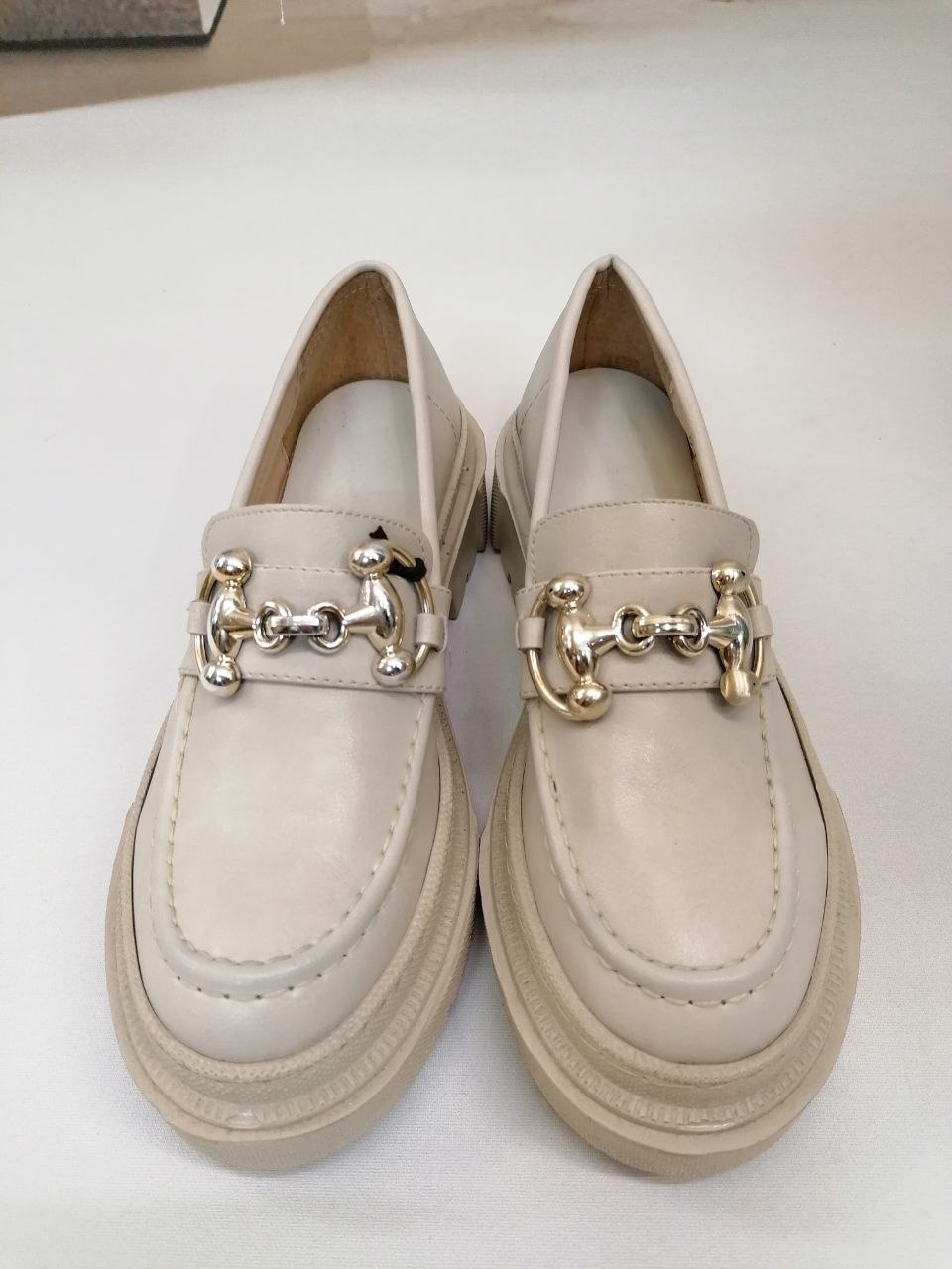 NBW GNY 1005 VEGAN DERI TOKALI LOAFER-Taş rengi