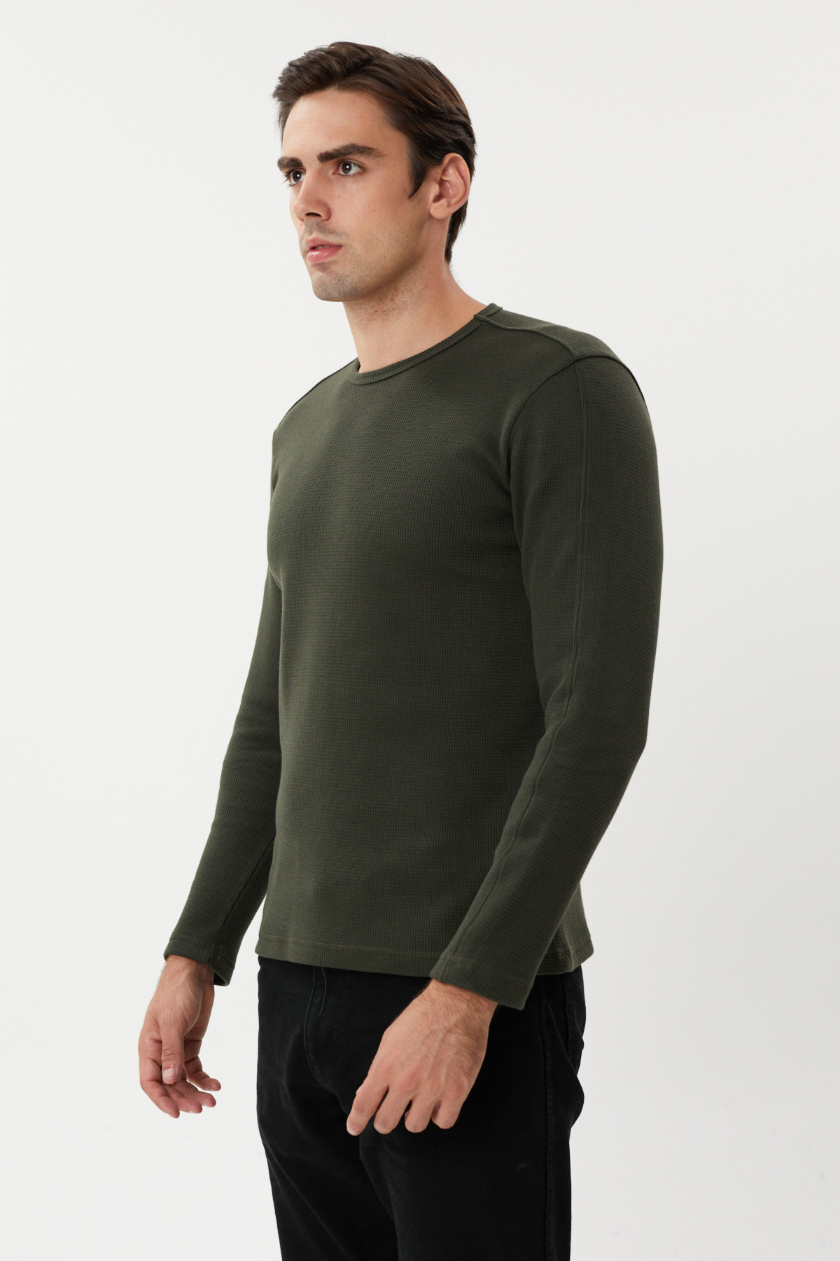 NBM TW ESW 2890-Y INCE PIKE KUMAS SWEATSHIRT-Koyu haki