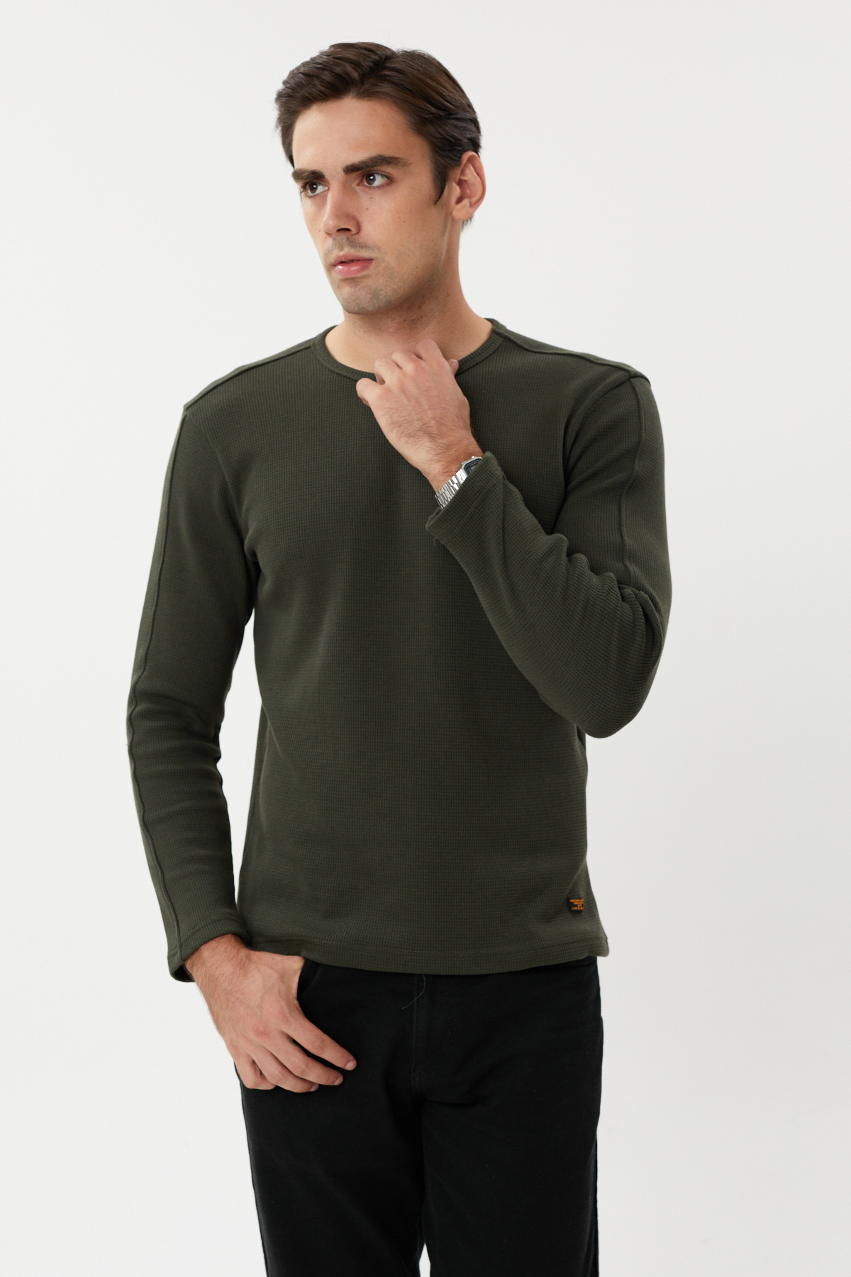 NBM TW ESW 2890-Y INCE PIKE KUMAS SWEATSHIRT-Koyu haki