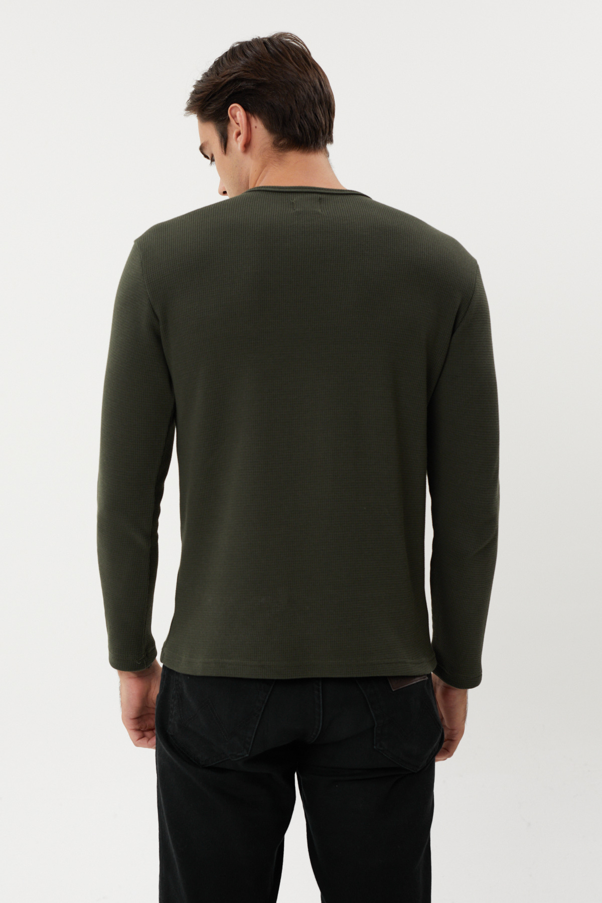 NBM TW ESW 2890-Y INCE PIKE KUMAS SWEATSHIRT-Koyu haki