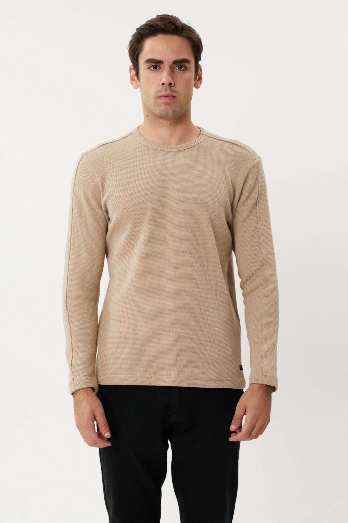 NBM TW ESW 2890-Y INCE PIKE KUMAS SWEATSHIRT-Bej