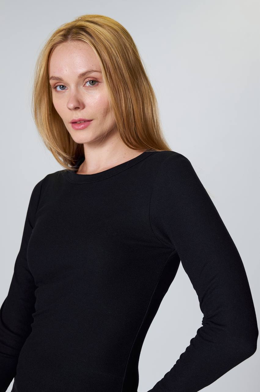 NBW TW BSW 1039 UZUN KOLLU PAMUKLU BODY-Black