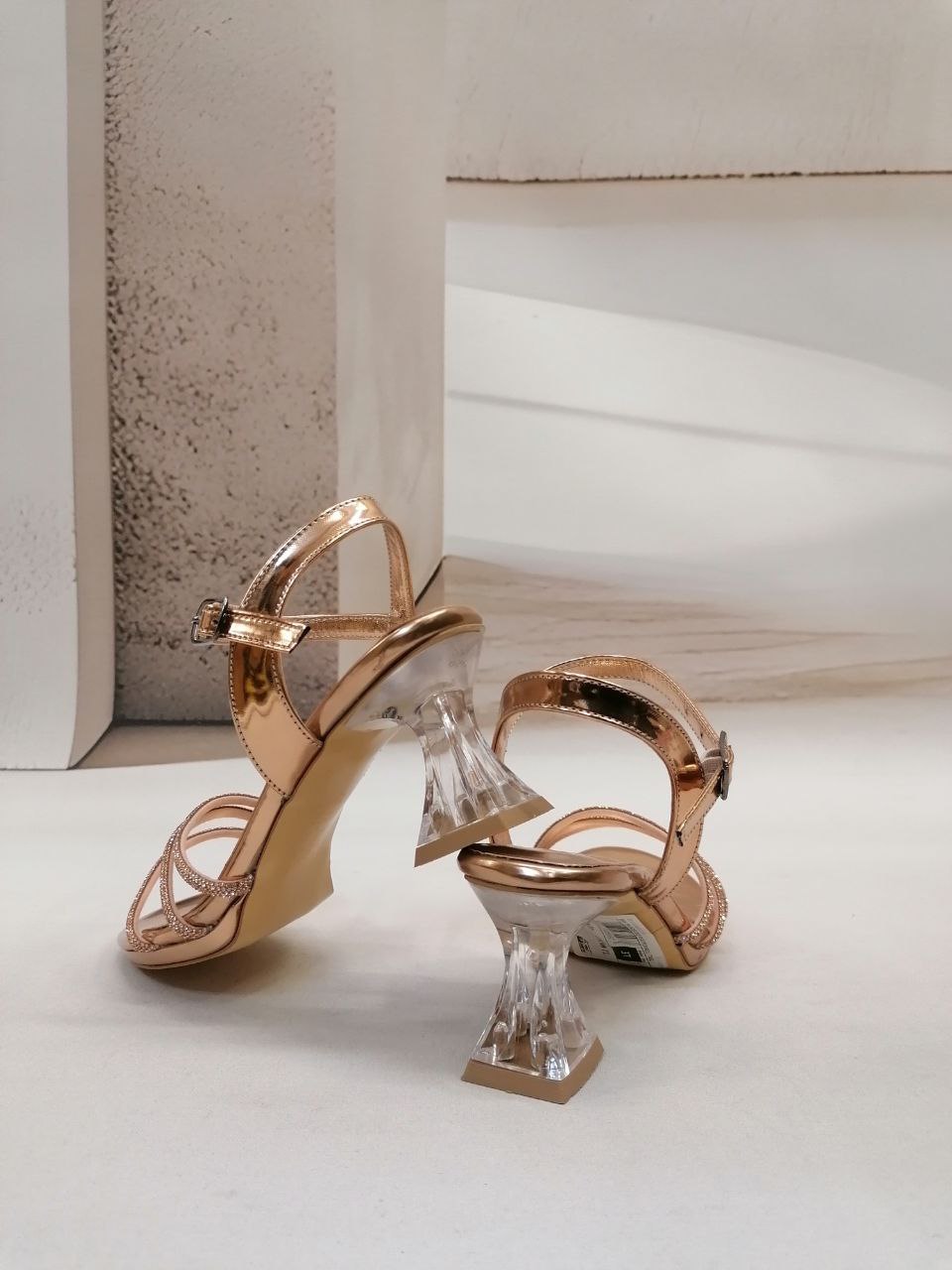 NBW TSN SHOES INCE PLATFORM TASLI TOPUKLU AYAKKABI-Bronze