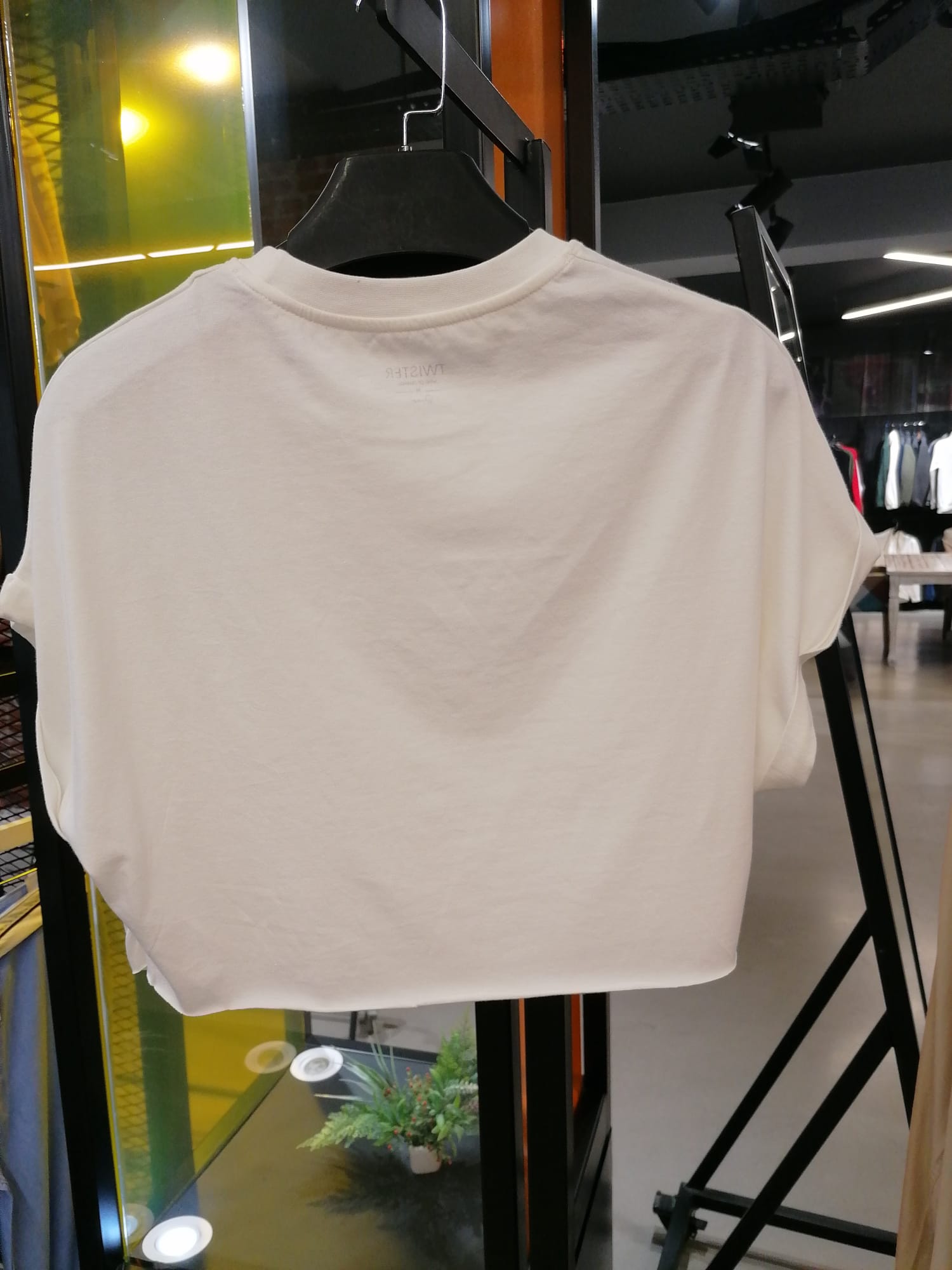 NBW TW BTS 1029 BASKILI CROP T-SHIRT-Ekru