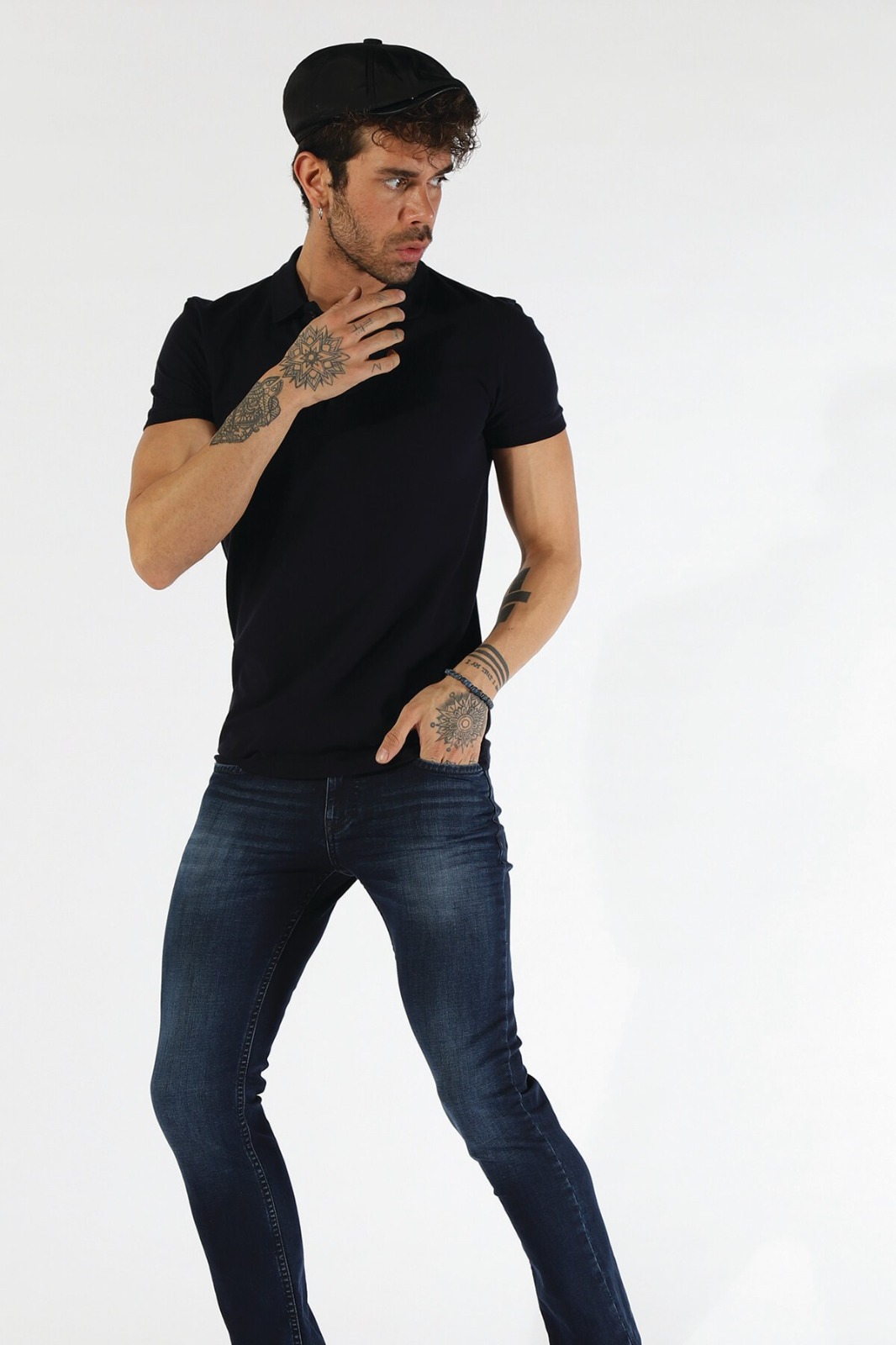 NBM TW ETS 1821 BB SLIM FIT POLO YAKA T-SHIRT