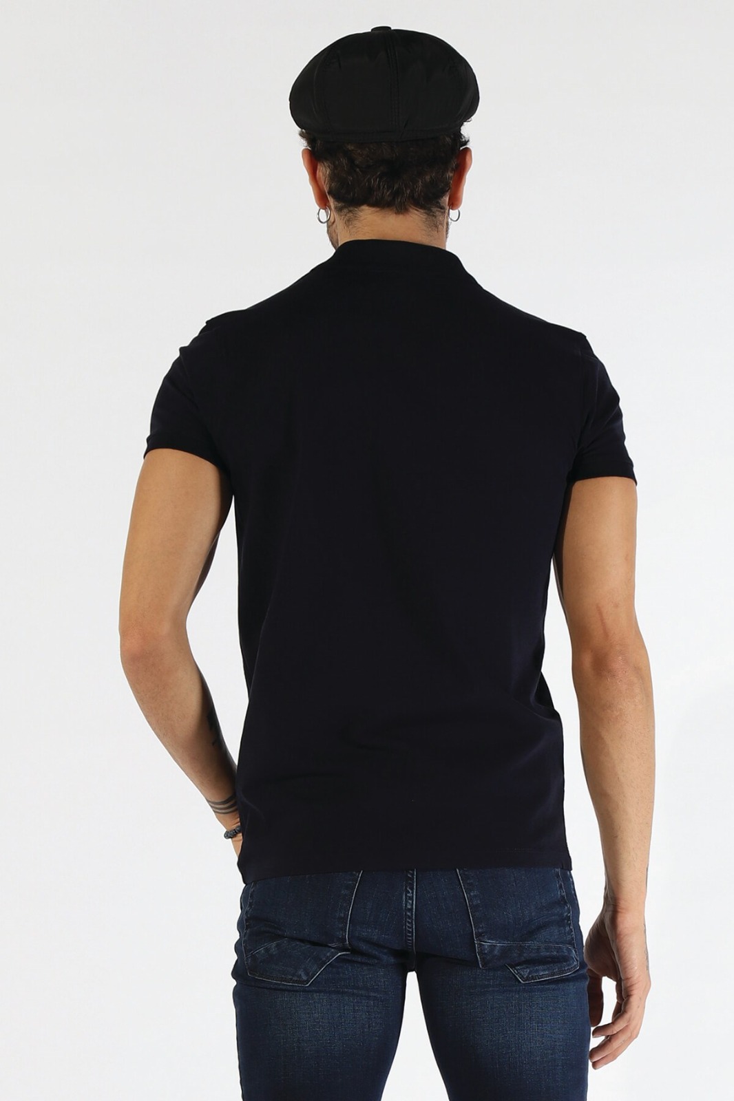 NBM TW ETS 1821 BB SLIM FIT POLO YAKA T-SHIRT