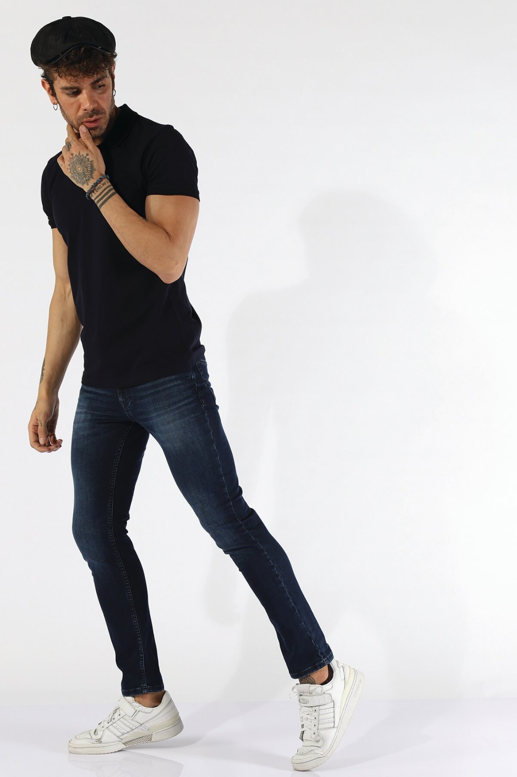 NBM TW ETS 1821 BB SLIM FIT POLO YAKA T-SHIRT
