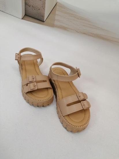 NBW MKL  L&L 1013 YUKSEK TABANLI SANDALAET-Taba