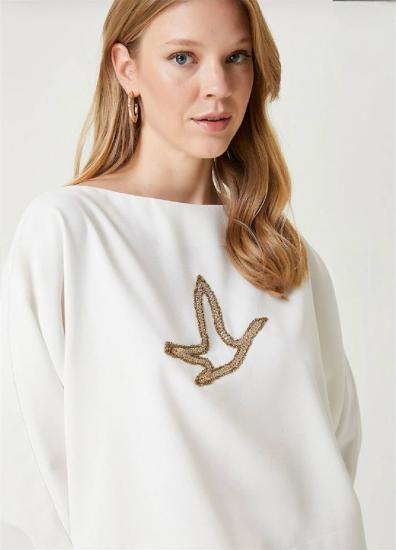 NBW RKH 1009 BYMN CLB OVERSIZE MIDI BLUZ