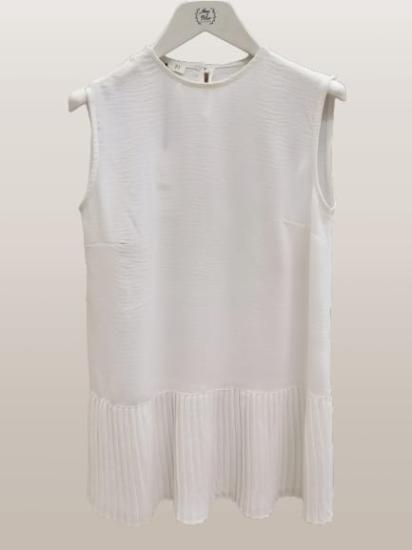 NBW ALLDY 20015AL0 KOLSUZ TUNIK BLUZ-Beyaz