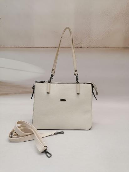 NBW PLT 1018 VEGAN DERI ORTA BOY KOL CANTASI-Ekru