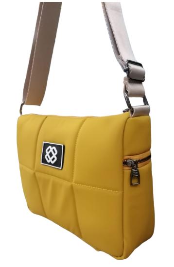 NBW8 PLT 1042 KAPITONE KOL ÇANTASI-Safran sarısı