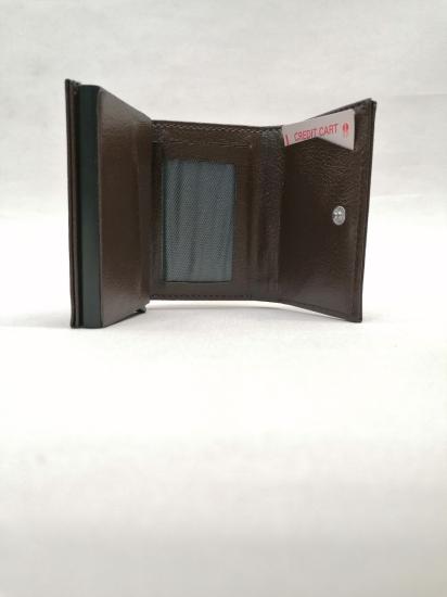 NBM ERTG 1004 VEGAN DERI MEKANIZMALI DIKEY CUZDAN-Kahve