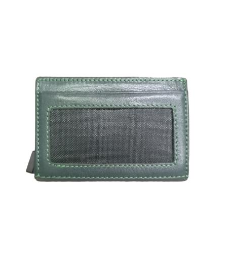 NBU ERTG 1005 HAKIKI DERI MEKANIZMALI KARTLIK-Yeşil