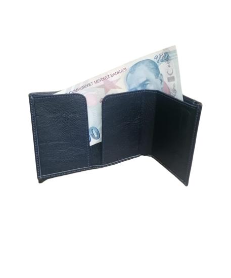 NBU ERTG 1005 HAKIKI DERI MEKANIZMALI KARTLIK-Lacivert