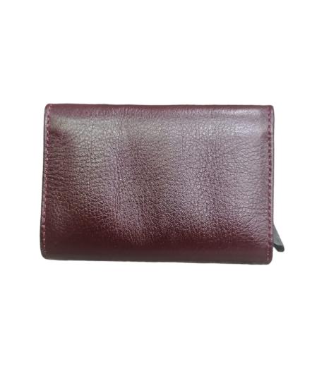 NBU ERTG 1005 HAKIKI DERI MEKANIZMALI KARTLIK-Bordo