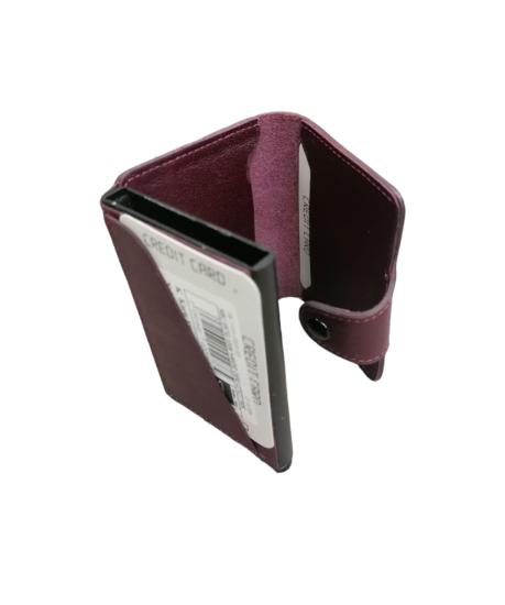 NBU ERTG 1006 HAKIKI DERI CITCIT MEKANIZMALI KARTLIK-Mürdüm