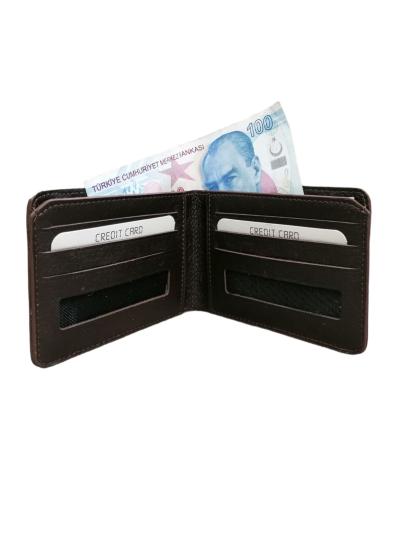 NBM ERTG 1007 HAKIKI DERI YATAY ACILIR KARTLIK-Siyah-kahve