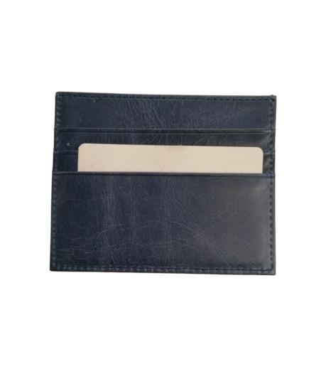 NBU ERTG 1009 HAKIKI DERI INCE KARTLIK-Lacivert