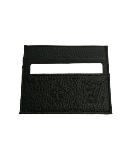 NBU ERTG 1009 HAKIKI DERI INCE KARTLIK-Siyah parlak