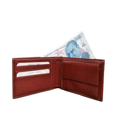 NBM ERTG 1010 HAKIKI DERI BOZUK PARA BOLMELI KLASIK CUZDAN-Taba