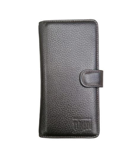 NBU ERTG 1012 HAKIKI DERI TELEFONLUKLU CUZDAN-Koyu kahve