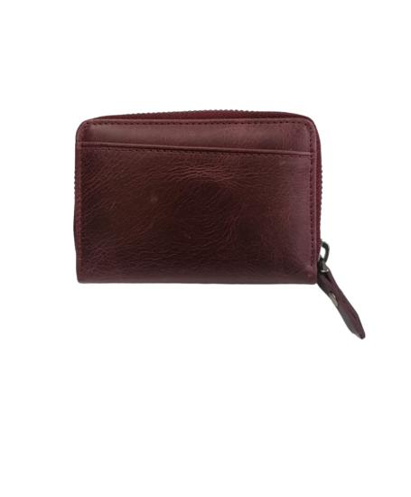 NBU ERTG 1018 HAKIKI MAT DERI FERMUARLI KARTLIK-Mürdüm