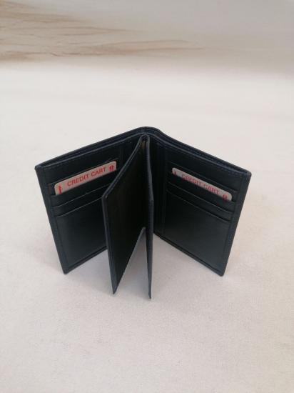 NBU ERTG 1021 HAKIKI DERI CIFT PARA BOLMELI INCE CUZDAN-Lacivert