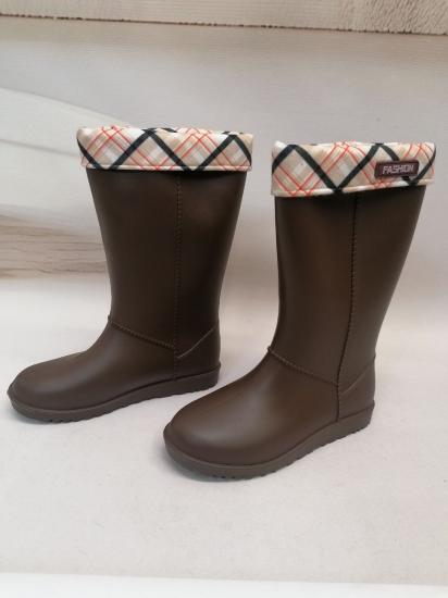 NBW GZR GC2KZM 00628 ICI POLARLI UZUN YAGMUR CIZMESI-Kahve