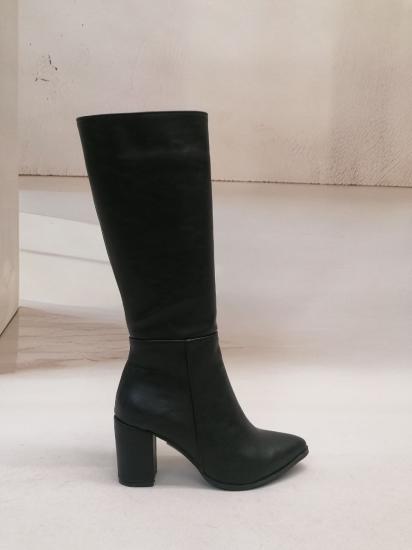 NBW TSN 10004 VEGAN DERI TOPUKLU UZUN CIZME