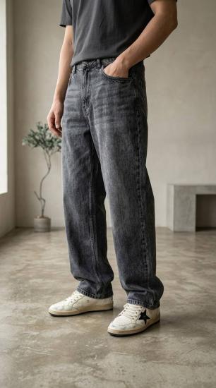 NBM TW BAGGY 789 DENIM-Dark grey