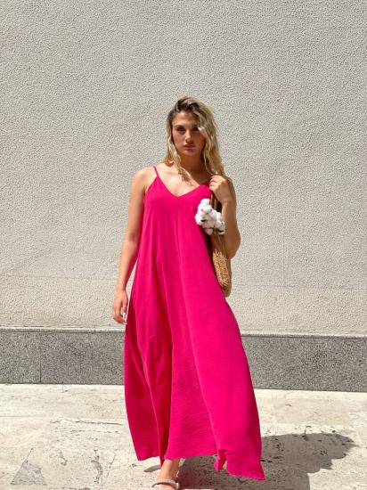 NBW RKH 1018 INCE ASKILI CEPLI MIDI BOY ELBISE-Fuşya