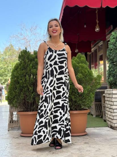 NBW RKH 1034 FIRCA DESENLI MIDI BOY ELBISE