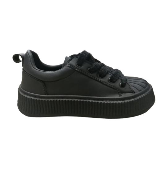 NBW MKL 1039 FASHION VEGAN DERI YILDIZLI BAGCIKLI AYAKKABI