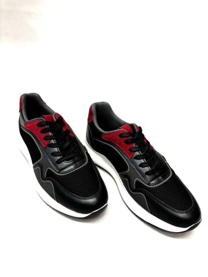 NBM HEROD ZAGOR FX1 VEGAN DERI GUNLUK AYAKKABI-Siyah-bordo