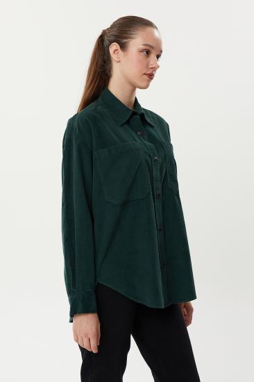 NBW TW BGV 823 CEPLI KADIFE GOMLEK-Çağla yeşili