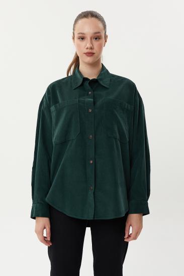 NBW TW BGV 823 CEPLI KADIFE GOMLEK-Çağla yeşili