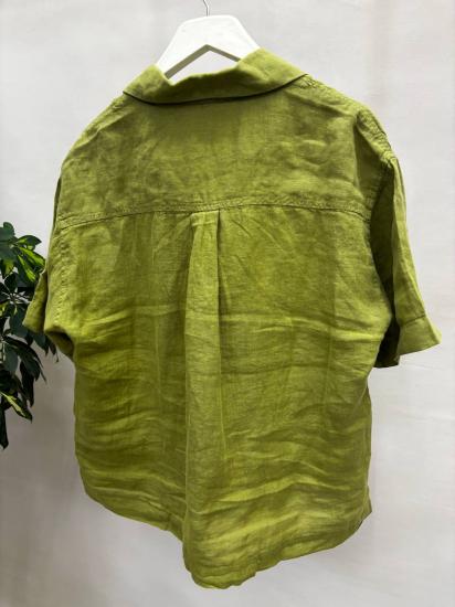 NBW TW BG 834 OVERSIZE KETEN GOMLEK-Olive