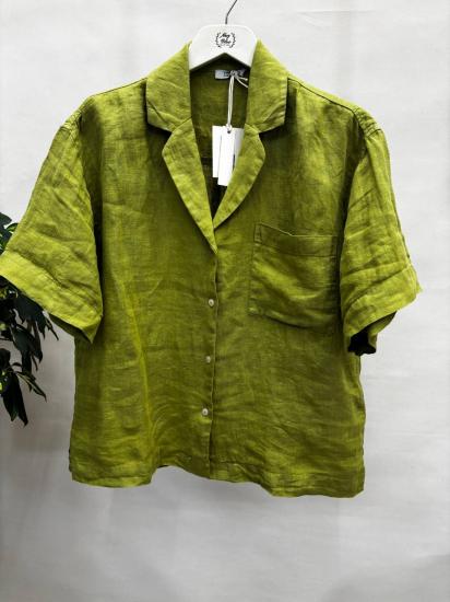 NBW TW BG 834 OVERSIZE KETEN GOMLEK-Olive